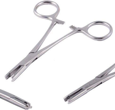 CHUANCI 316L Stainless Steel Dermal Anchor Holding Pliers Professionele Piercing Tool Body Jewelry Tools Dermal disc Forceps in Kuwait