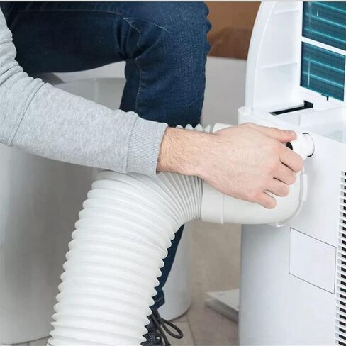 LORDO Portable Air Conditioner Hose - AC Hose with 5.9" Diameter, Clockwise Thread & Length up to 80" - Exhaust Hose for Portable AC Vent Compatible with Delonghi & LG Air Conditioner Parts in Saudi Arabia