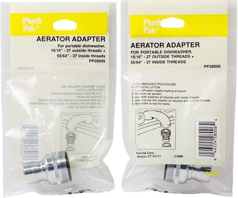 Plumb Pak Dishwasher Faucet Aerator Adapter PP28006 (2) in Saudi Arabia