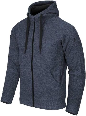 Helikon-Tex Covert Tactical Hoodie Full Zip Melange Blue in Kuwait