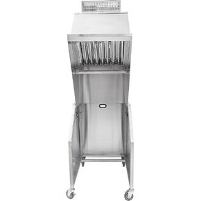 48.6" Ventless Hood System with Fire Suppression | Portable Commercial Cooking Equipment for Concessions, Food Courts, Old Buildings | Stainless Steel, Made in USA in Saudi Arabia