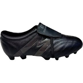 Manriquez Soccer Cleats MID SX Total Black Genuine Leather in Saudi Arabia