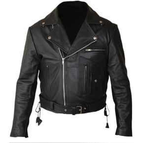 F&H Men's Terminator 2 Judgment Day Arnold Genuine Leather Jacket in Saudi Arabia