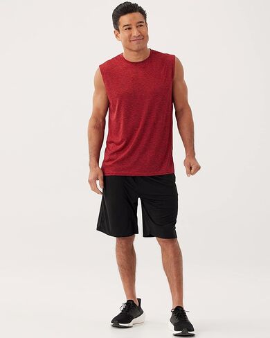Real Essentials 3 & 5 Pack: Men's Dry-Fit Active Athletic Tech Tank Top - Regular and Big & Tall Sizes (S-5XLT) in Kuwait