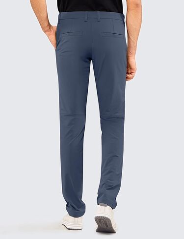 CRZ YOGA Men's Stretch Golf Pants - 31"/33"/35" Slim Fit Stretch Waterproof Outdoor Thick Golf Work Pant with Pockets in Saudi Arabia