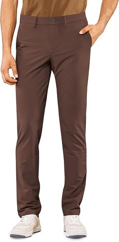 CRZ YOGA Men's Stretch Golf Pants - 31"/33"/35" Slim Fit Stretch Waterproof Outdoor Thick Golf Work Pant with Pockets in Saudi Arabia