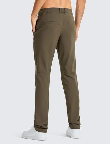 CRZ YOGA Men's Stretch Golf Pants - 31"/33"/35" Slim Fit Stretch Waterproof Outdoor Thick Golf Work Pant with Pockets in Saudi Arabia