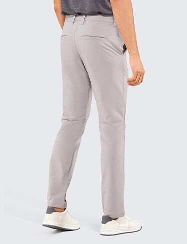 CRZ YOGA Men's Stretch Golf Pants - 31"/33"/35" Slim Fit Stretch Waterproof Outdoor Thick Golf Work Pant with Pockets in Saudi Arabia