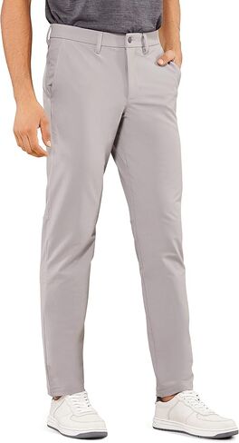 CRZ YOGA Men's Stretch Golf Pants - 31"/33"/35" Slim Fit Stretch Waterproof Outdoor Thick Golf Work Pant with Pockets in Saudi Arabia