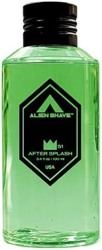 Alien Shave Premium After Shave Splash for Men (Solar Lime). Powered with Aloe & Witch Hazel 3.4 oz (1-Pack) in Saudi Arabia