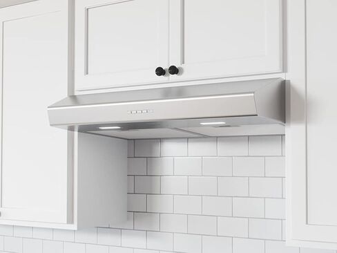 Zephyr AK1200CS Essentials Breeze Series 30 Inch Under Cabinet Convertible Hood with 400 CFM, LED Lights, Electronic Touch Controls in Stainless Steel in Saudi Arabia