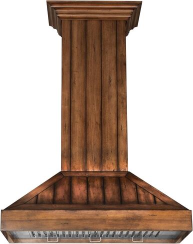 ZLINE 30 in. Wooden Wall Mount Range Hood in Rustic Light Finish - Includes Motor (KPLL-30) in Saudi Arabia