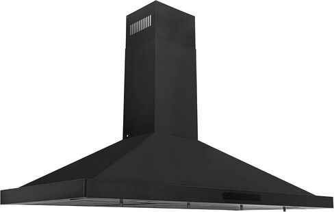 ZLINE Convertible Vent Wall Mount Range Hood in Black Stainless Steel (BSKBN) (48) in Saudi Arabia