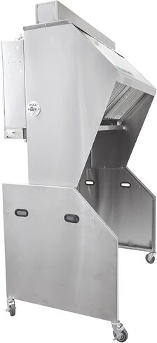 48.6" Ventless Hood System with Fire Suppression | Portable Commercial Cooking Equipment for Concessions, Food Courts, Old Buildings | Stainless Steel, Made in USA in Kuwait