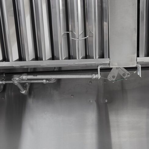 48.6" Ventless Hood System with Fire Suppression | Portable Commercial Cooking Equipment for Concessions, Food Courts, Old Buildings | Stainless Steel, Made in USA in Saudi Arabia