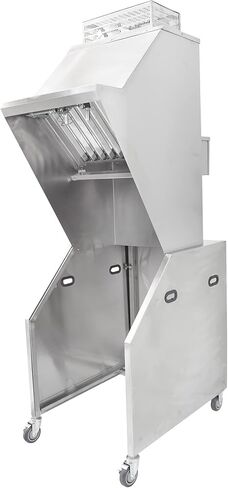 48.6" Ventless Hood System with Fire Suppression | Portable Commercial Cooking Equipment for Concessions, Food Courts, Old Buildings | Stainless Steel, Made in USA in Saudi Arabia