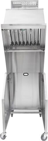 48.6" Ventless Hood System with Fire Suppression | Portable Commercial Cooking Equipment for Concessions, Food Courts, Old Buildings | Stainless Steel, Made in USA in Saudi Arabia