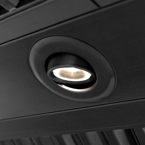 ZLINE 30" Black Stainless Steel Range Hood with Gold Handle (BS655Z-30-G) in Saudi Arabia