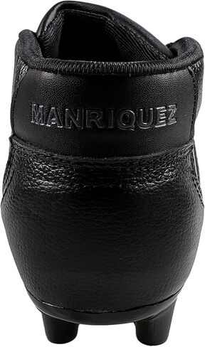 Manriquez Soccer Cleats Bota Vintage Total Black Genuine Leather Adult in Saudi Arabia