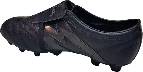 Manriquez Soccer Cleats MID SX Total Black Genuine Leather in Saudi Arabia