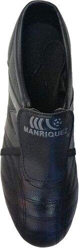 Manriquez Soccer Cleats MID SX Total Black Genuine Leather in Saudi Arabia