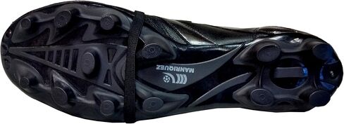 Manriquez Soccer Cleats MID SX Total Black Genuine Leather in Saudi Arabia