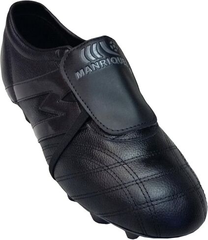 Manriquez Soccer Cleats MID SX Total Black Genuine Leather in Saudi Arabia