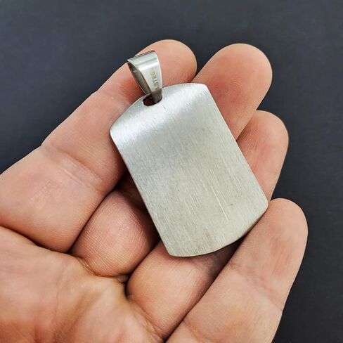 Iced Stainless steel American Flag Eagle Dog Tag Gold Silver Tone Charm Pendant in Kuwait