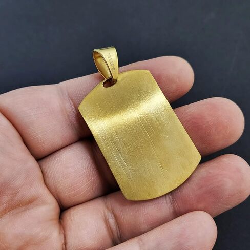 Iced Stainless steel American Flag Eagle Dog Tag Gold Silver Tone Charm Pendant in Kuwait