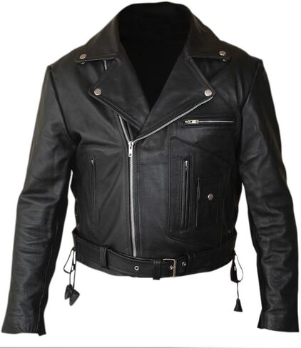 F&H Men's Terminator 2 Judgment Day Arnold Genuine Leather Jacket in Saudi Arabia