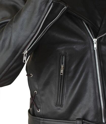 F&H Men's Terminator 2 Judgment Day Arnold Genuine Leather Jacket in Saudi Arabia