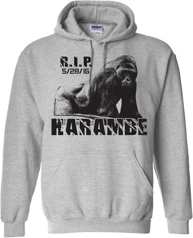 Harambe The Gorilla R.I.P. Unisex Hooded Sweatshirt in Saudi Arabia