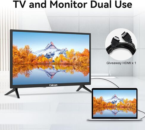 Caixun EC32T1H, 32 inch HD 720P LED TV with HDMI, USB, AV in, Optical (HDMI Cable Included - 2022 Model) in Kuwait