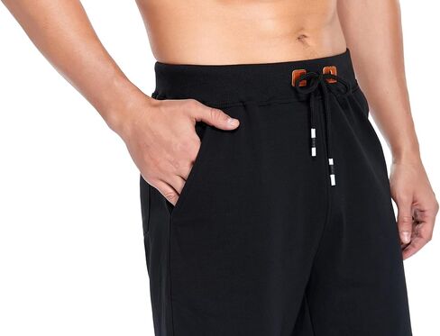 Immerguter Mens Shorts Adjustable Elastic Waist Casual Workout Shorts with Pockets in Saudi Arabia