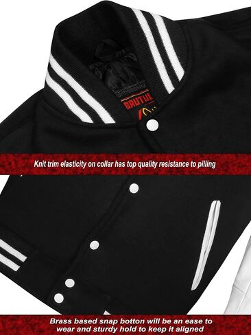 Brutul Bee Original Leather Varsity Letterman Jackets Wool & Leather Original American Style Varsity Jackets in Kuwait