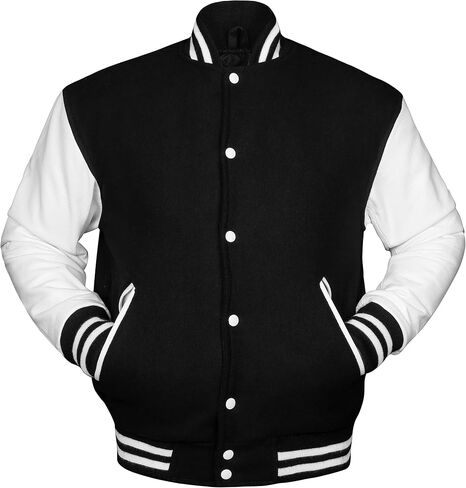 Brutul Bee Original Leather Varsity Letterman Jackets Wool & Leather Original American Style Varsity Jackets in Kuwait