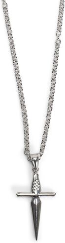 قلادة متدلية من الفولاذ المقاوم للصدأ فضية اللون مقاس 24 بوصة من اونز سيف كروس, 24 Inch, ستانلس ستيل, غير معروف in Kuwait
