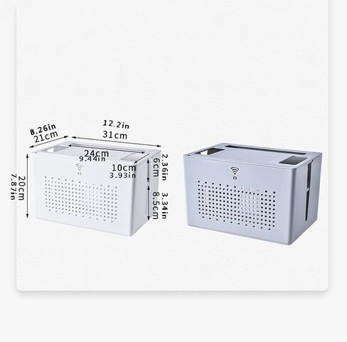 YUEYOULII WiFi Router Storage Box, Household Cable Management Boxes, Router Decorative Box, Cord Organizer Box, Living Room Decorative Box (Color : B) in Saudi Arabia
