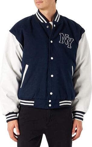 Vintage NY Baseball Jacket - Black in Kuwait