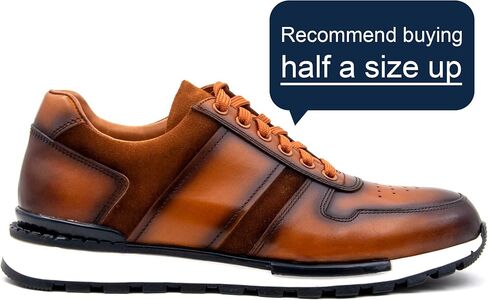 Bastanchury Sneakers for Men Leather Mens Casual Shoes Handmade Stained Blake Construction Retro Men's Fashion Sneakers in Saudi Arabia