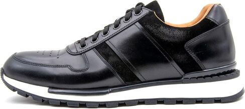 Bastanchury Sneakers for Men Leather Mens Casual Shoes Handmade Stained Blake Construction Retro Men's Fashion Sneakers in Saudi Arabia