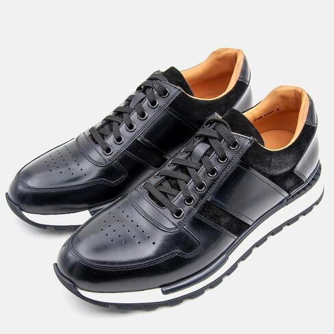 Bastanchury Sneakers for Men Leather Mens Casual Shoes Handmade Stained Blake Construction Retro Men's Fashion Sneakers in Saudi Arabia
