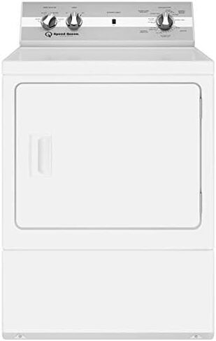 Speed Queen DC5003WE 27" Electric Dryer with 7 cu. ft. Capacity, Galvanized Cylinder, Reversible Door, 220 CFM Exhaust Fan, in White in Kuwait
