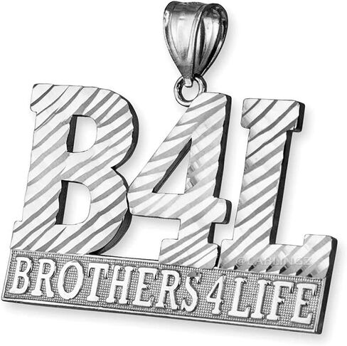 Sterling Silver B4L Brothers 4 Life Mens DC Pendant in Saudi Arabia