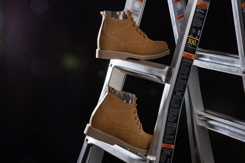 أحذية CALTO الرجالية غير المرئية لزيادة الارتفاع - أحذية عمل جلدية برباط بمقدمة مستديرة - طول 3.2 بوصة in Kuwait