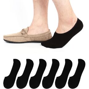 6 Pack Mens No Show Socks Casual Low Cut Thin Loafers Non Slip Boat Liners in Saudi Arabia