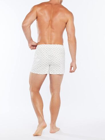 Savage X Fenty, Men's, Savage X Cotton Boxers, Cotton, Allover logo print, White Monogram Print, XS in Saudi Arabia