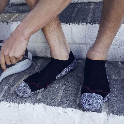 Gildan Men's Active Strategic Cushion No Show Socks with Tab Back, Multipairs in Saudi Arabia