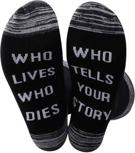 JXGZSO Who Tells Your Story Hamilton Musical Quote Socks Broadway Musical Fan Gift in Saudi Arabia