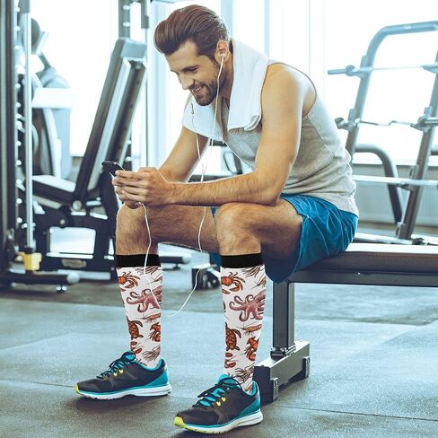 Unisex Long Casual Socks Athletic Crew Breathable Soft Socks for Women Men Running Cycling Hiking in Saudi Arabia